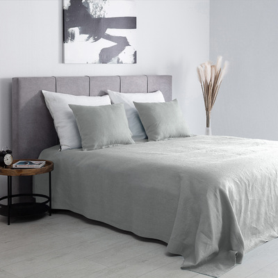Sengeteppe i Lin 260x260cm