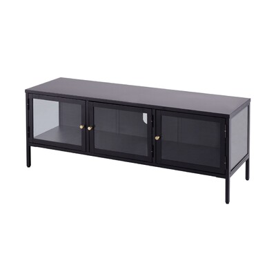 Szafka RTV Xappa black 132	x 40,5 x 52 cm