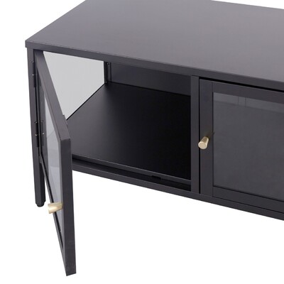 Szafka RTV Xappa black 132	x 40,5 x 52 cm