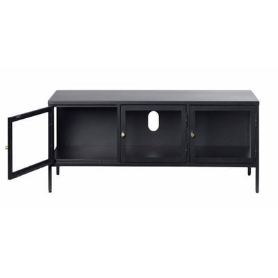 Szafka RTV Xappa black 132	x 40,5 x 52 cm