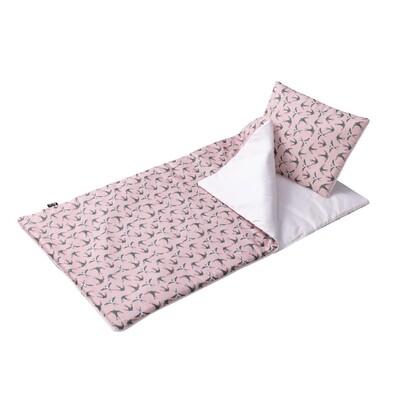 Toddler sleeping bag Pink Swallows