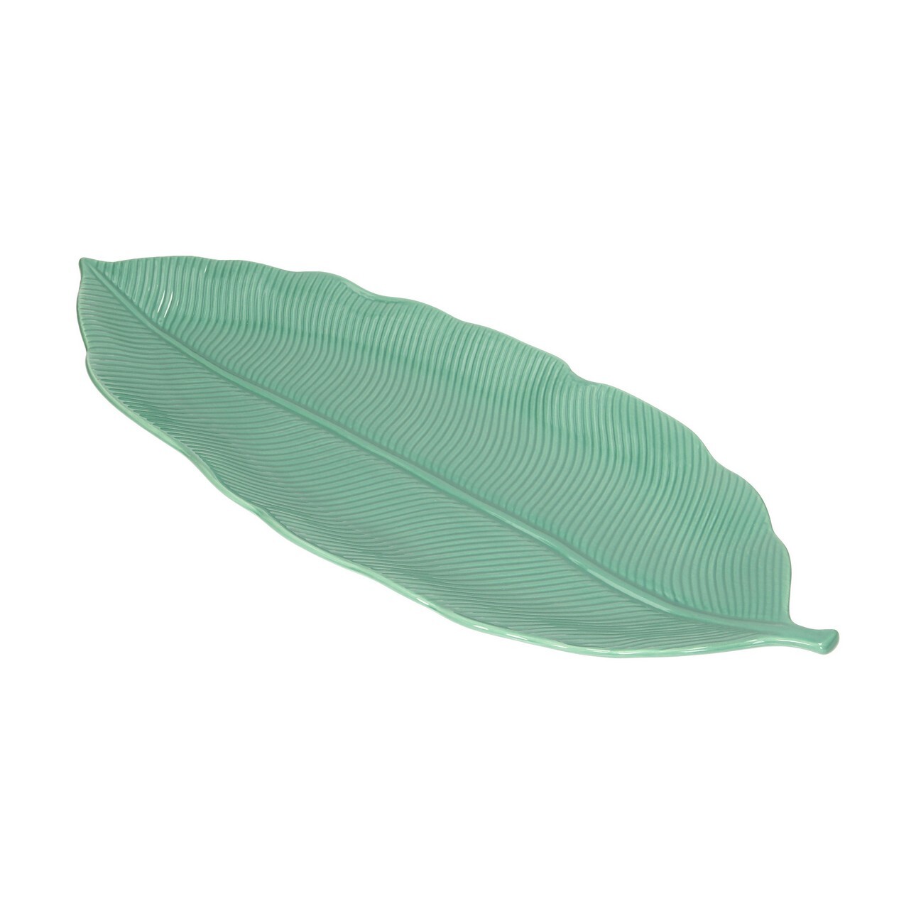 Dekoria Tanier Jungle Leaves 47cm light green, 47 x 19 x 3 cm