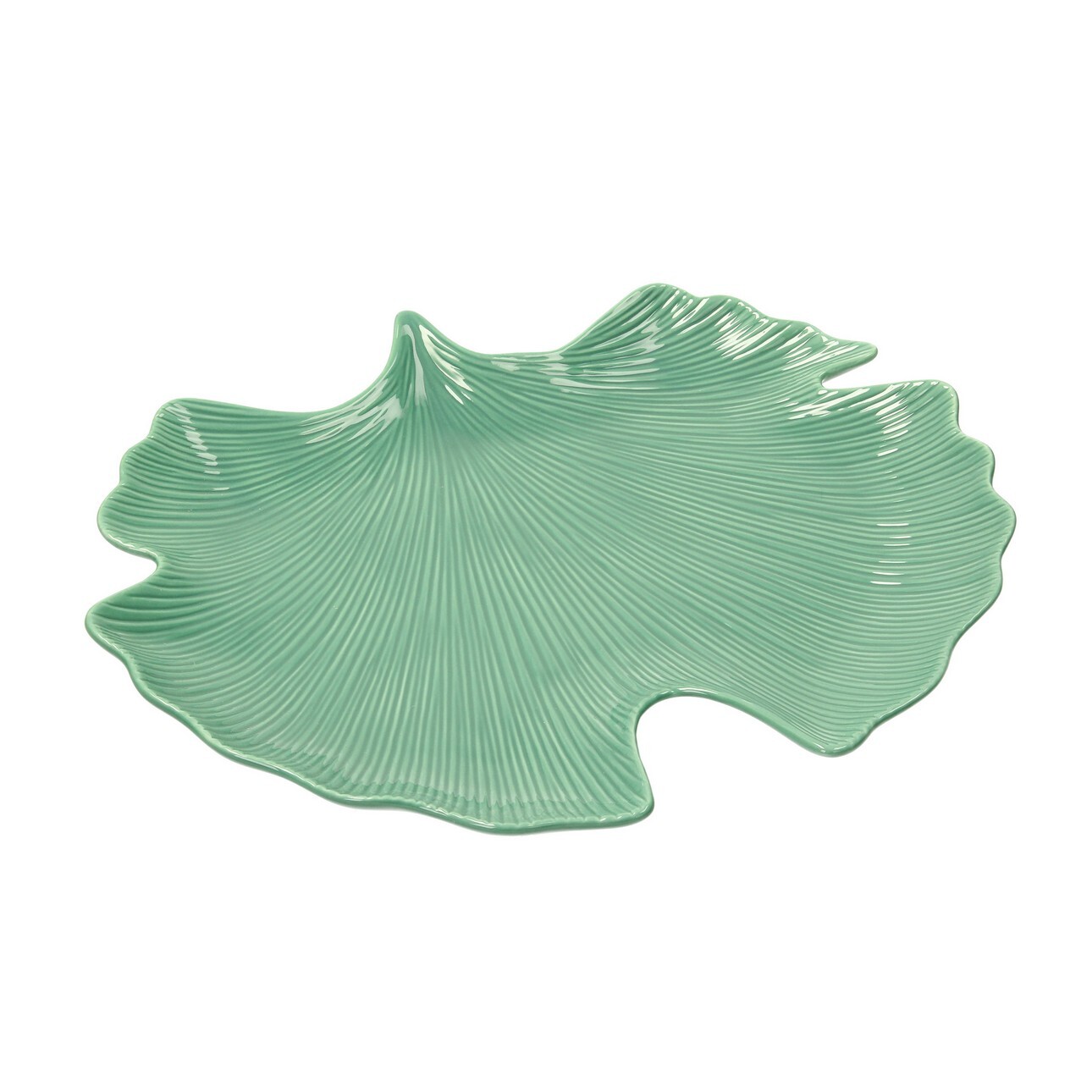 Dekoria Tanier Jungle Leaves 35cm light green, 35 x 29 x 3 cm