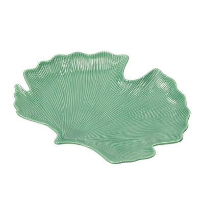 Półmisek Jungle Leaves 35cm light green 35 x 29 x 3 cm