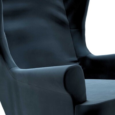 Strandmon armchair cover  in collection Velvet, fabric: 704-16