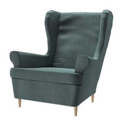 Pokrowiec na fotel Strandmon 82x100x101cm w kolekcji City, tkanina: 704-81