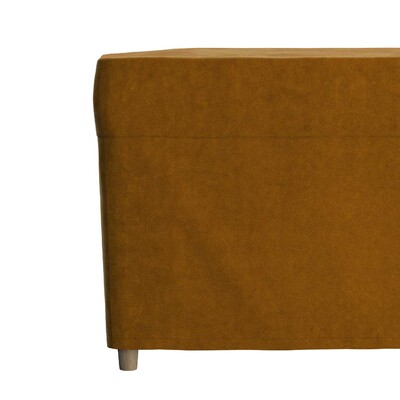 Pokrowiec na podnóżek Strandmon 60 x 42 x 41 cm w kolekcji Velvet, tkanina: 704-23