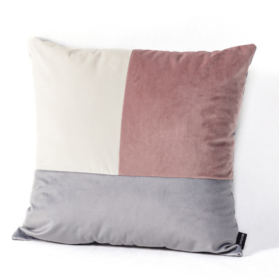 Pink grey cushion best sale