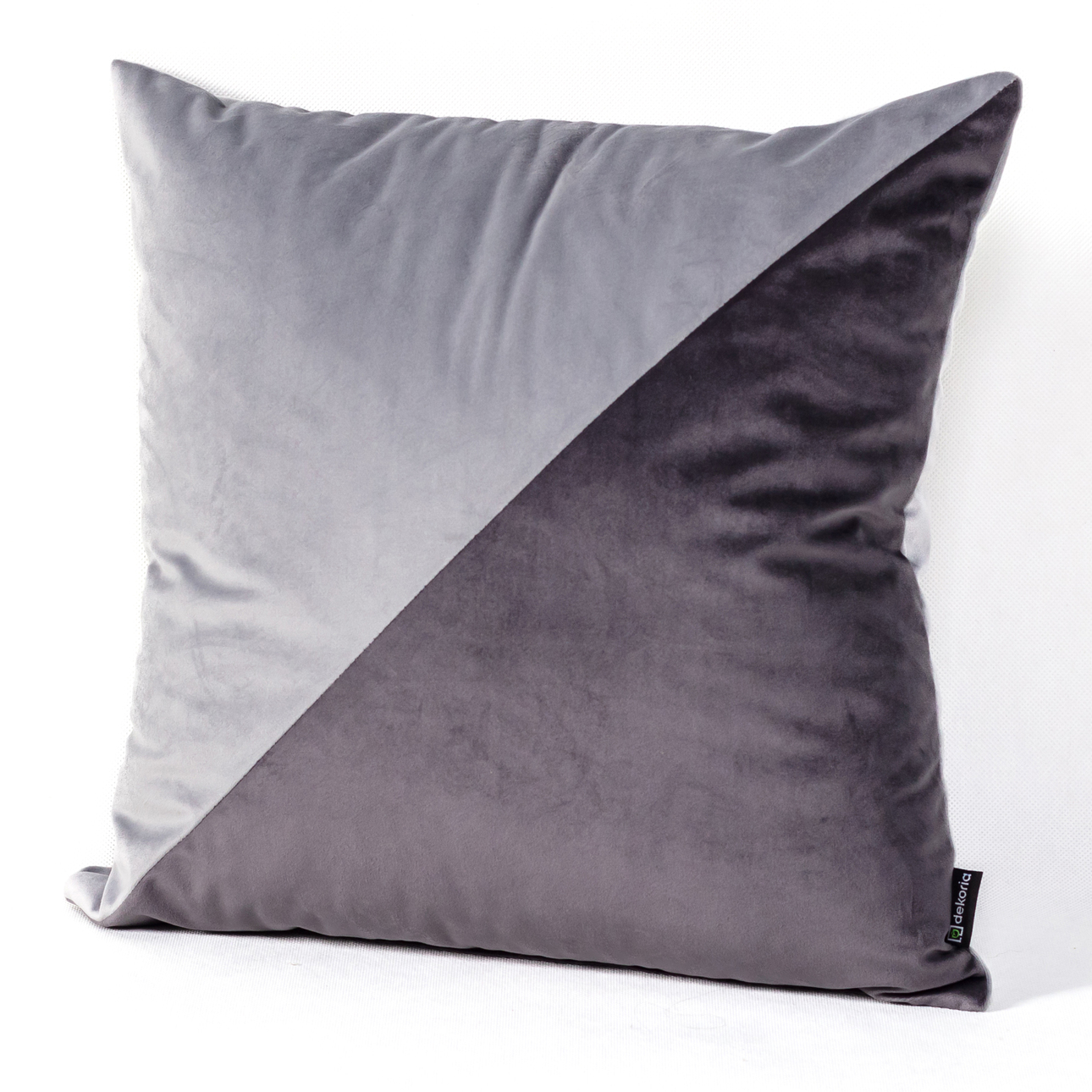 Poduszka Patchwork kwadratowa grey graphite
