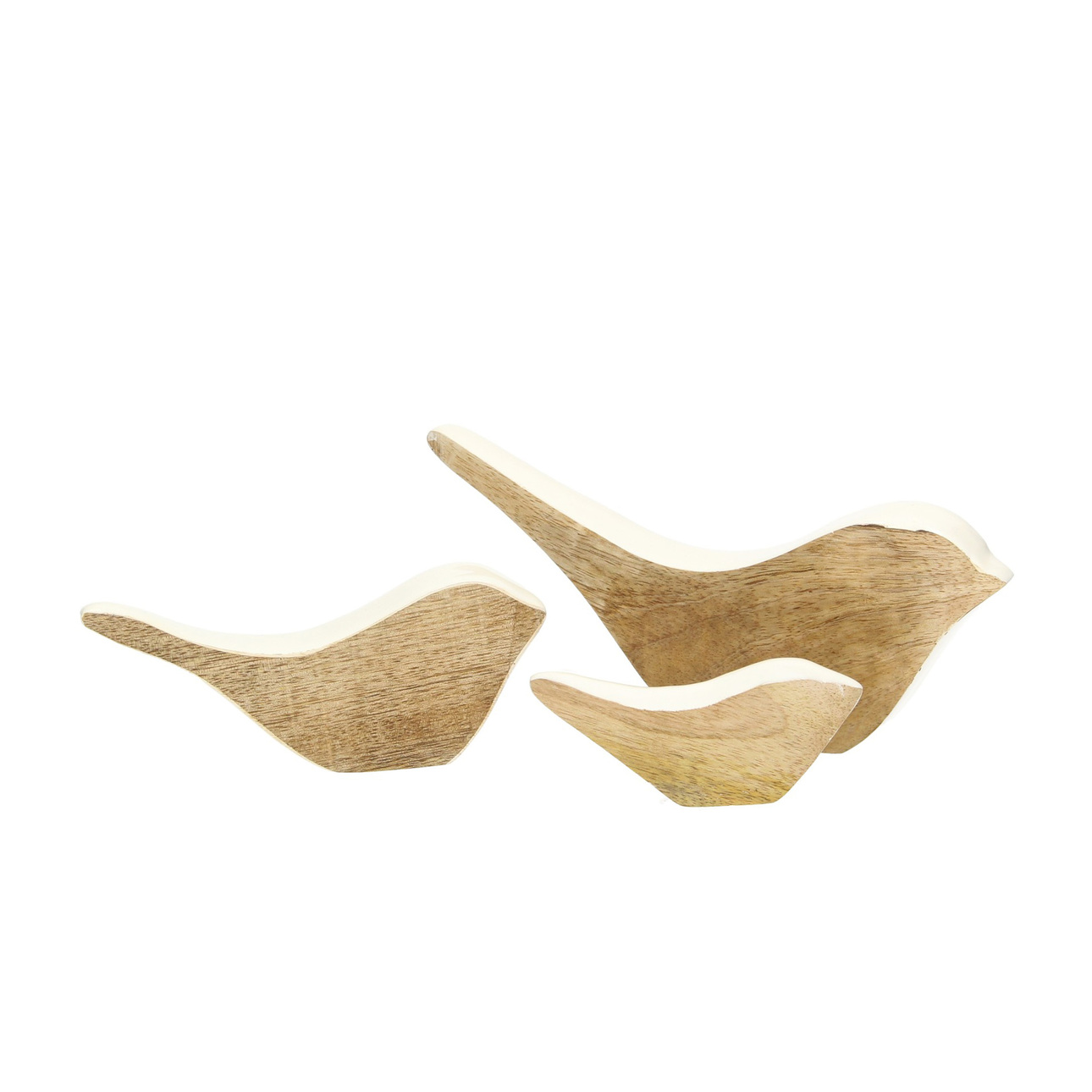 Dekoria Figurka Three Birds, 2/2,4/2,4 x 10,5/15/21 x 4,5/6,5/9,5 cm