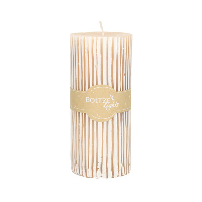Świeca Renee 15cm beige