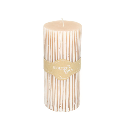 Świeca Renee 15cm beige