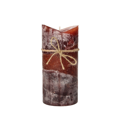 Świeca Dorotea 15cm burgund 7 x 15 cm