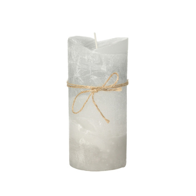 Świeca Dorotea 15 cm grey cristal 7 x 15 cm