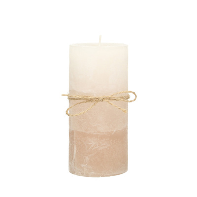 Świeca Silvia 14cm beige 6,5 x 14 cm