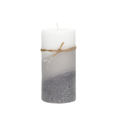 Świeca Lucia 14cm marble grey 7 x 14 cm