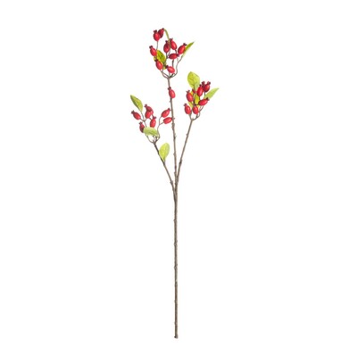Dekoracja Dzika Róża 70cm red