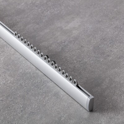 Gardinskena tak- och vägg 180cm aluminium  - Dekoria.se