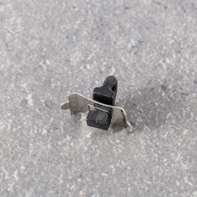Gardinenstopper für Aluminium-Gardinenschiene Premium schwarz 1 x 2 x 1,5 cm