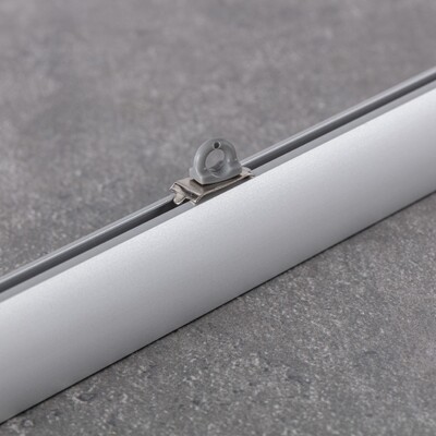 Gardinenstopper für Aluminium-Gardinenschiene Premium grau 1 x 2 x 1,5 cm