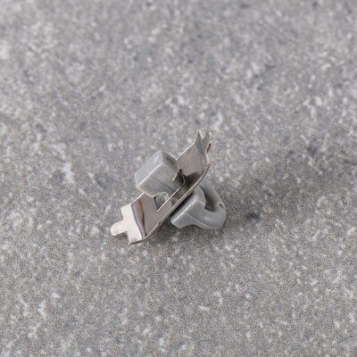 Gardinenstopper für Aluminium-Gardinenschiene Premium grau 1 x 2 x 1,5 cm