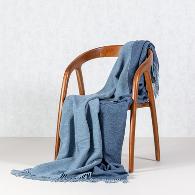 Pled Merinos 140x200cm melange blue