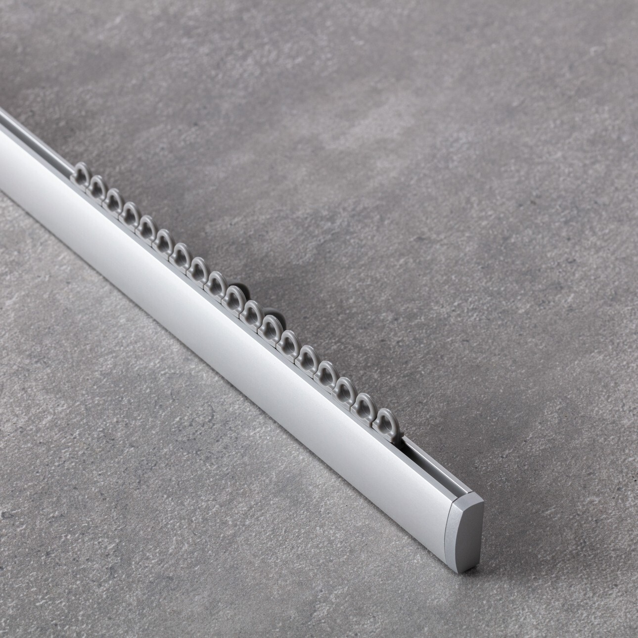 Rail Coulissant Plafond Aluminium - Rideau Silencieux Pour Séparation De Pièce, Chambre, Douche Ou Baie Vitrée - Facile à Installer - 3,30 M (couleur Champagne)