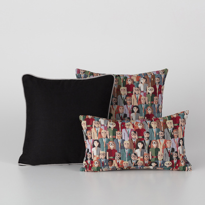 Deko-Kissen 3er Set Modern People 50x50/52x33 cm
