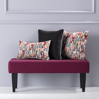 Deko-Kissen 3er Set Modern People 50x50/52x33 cm