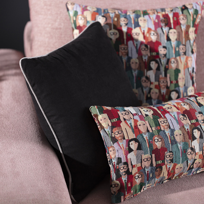 Deko-Kissen 3er Set Modern People 50x50/52x33 cm