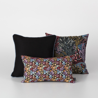 Deko-Kissen 3er Set Dark Garden I 50x50/52x33 cm