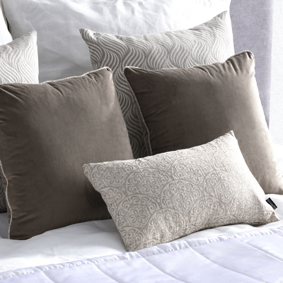 Deko-Kissen 6er Set Sweet Cappuccino 55x55/50x50/52x33 cm