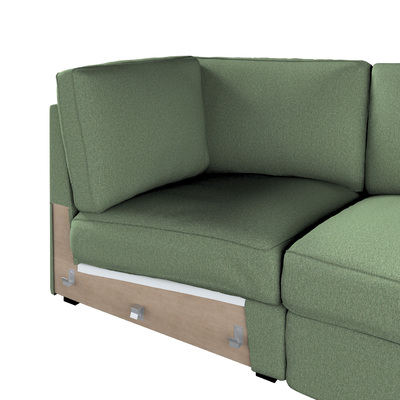 Couvercle pour la section d'angle Kivik  dans la collection Amsterdam, Tissu: 704-44