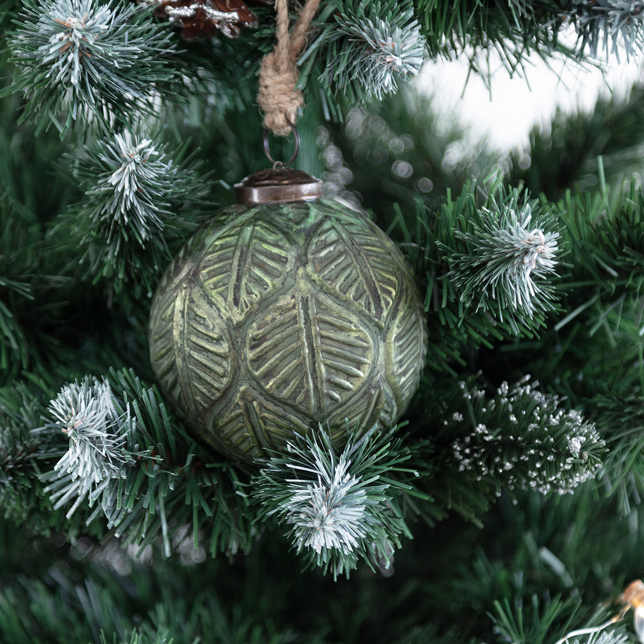 Závěsná dekorace Green Bauble ⌀10cm