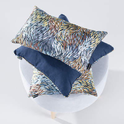 Pynteputer 3 stk. Impressio blue 50/52 x 50/52 cm