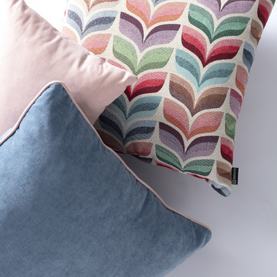 Deko-Kissen 3er Set Homely Folk multicolor II 47/55 x 47/55 cm