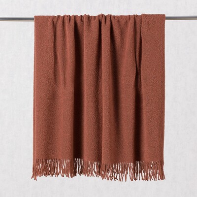 Kuscheldecke Boucle 140x200cm cinnamon