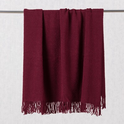 Pled Boucle 140x200cm red wine