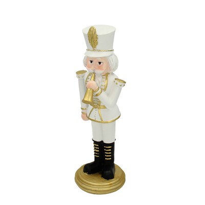 Figurka Dziadek do orzechów 31cm white