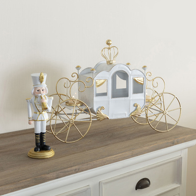 Figurka Dziadek do orzechów 31cm white 12 x 12 x 31 cm