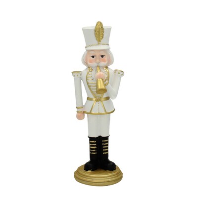 Figurka Dziadek do orzechów 31cm white 12 x 12 x 31 cm
