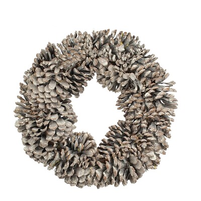 Decoratiune coronita con de iarnă ⌀30cm naturală