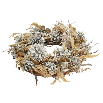 Wianek Winter Cone ⌀30cm beige 30 x 8 cm