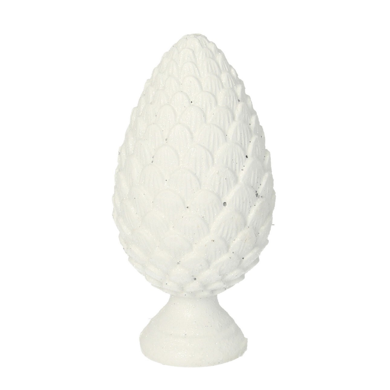 Dekoria Dekorácia White Cone 13cm, 7 x 13 cm