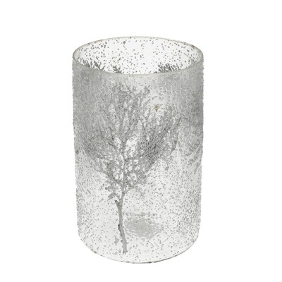 Świecznik Twig I ⌀15cm silver 15 x 25 cm