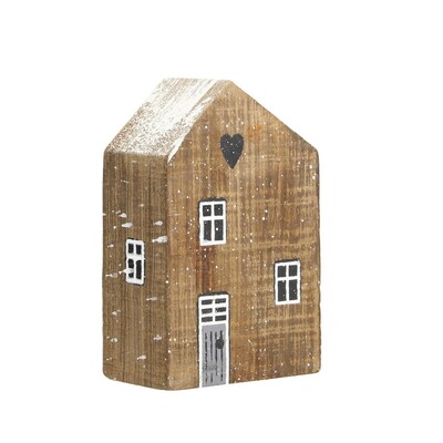 Dekoracja Snow House 12cm natural 8 x 6 x 12 cm