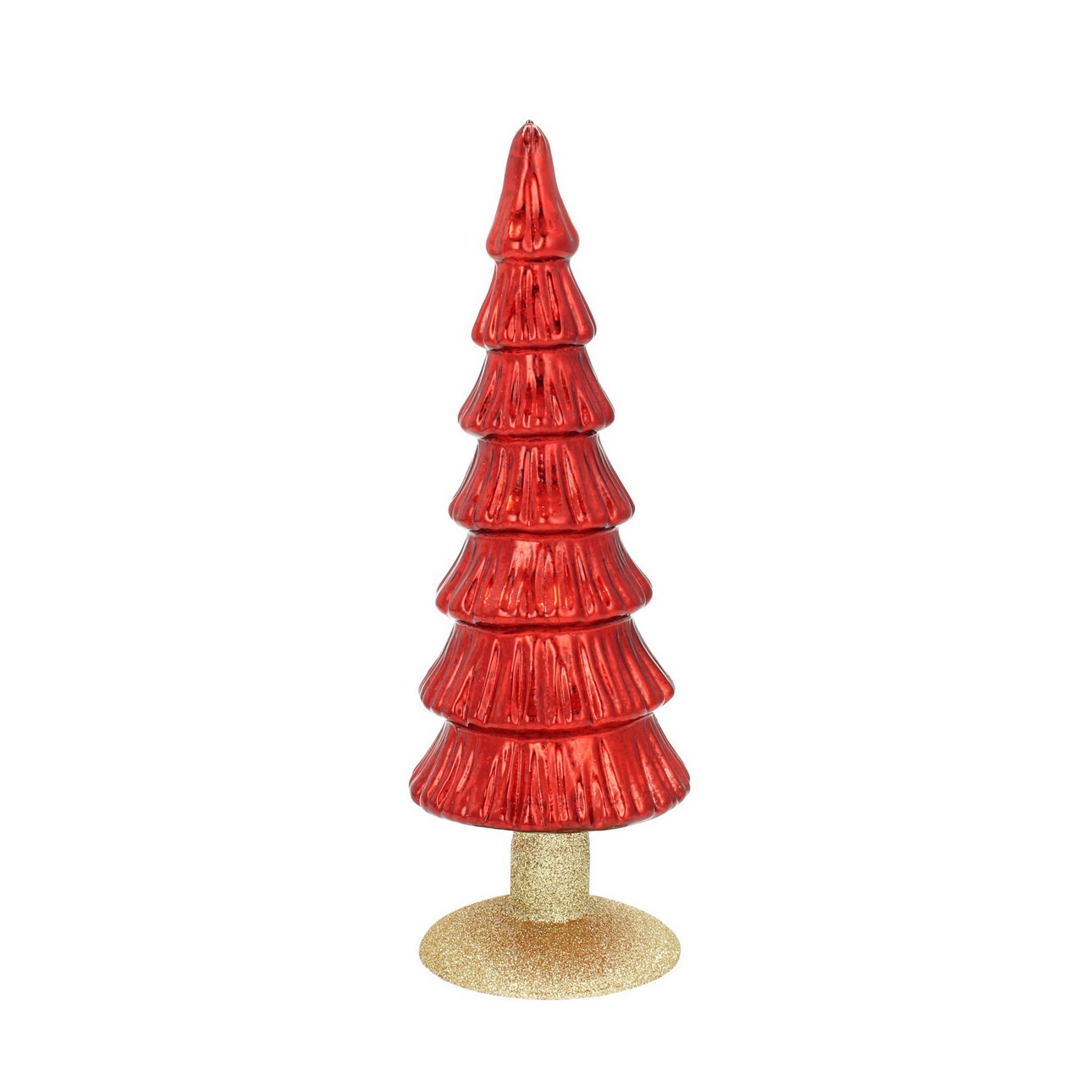 Dekoria Dekorace Red Christmas Tree 36cm, 10 x 36 cm