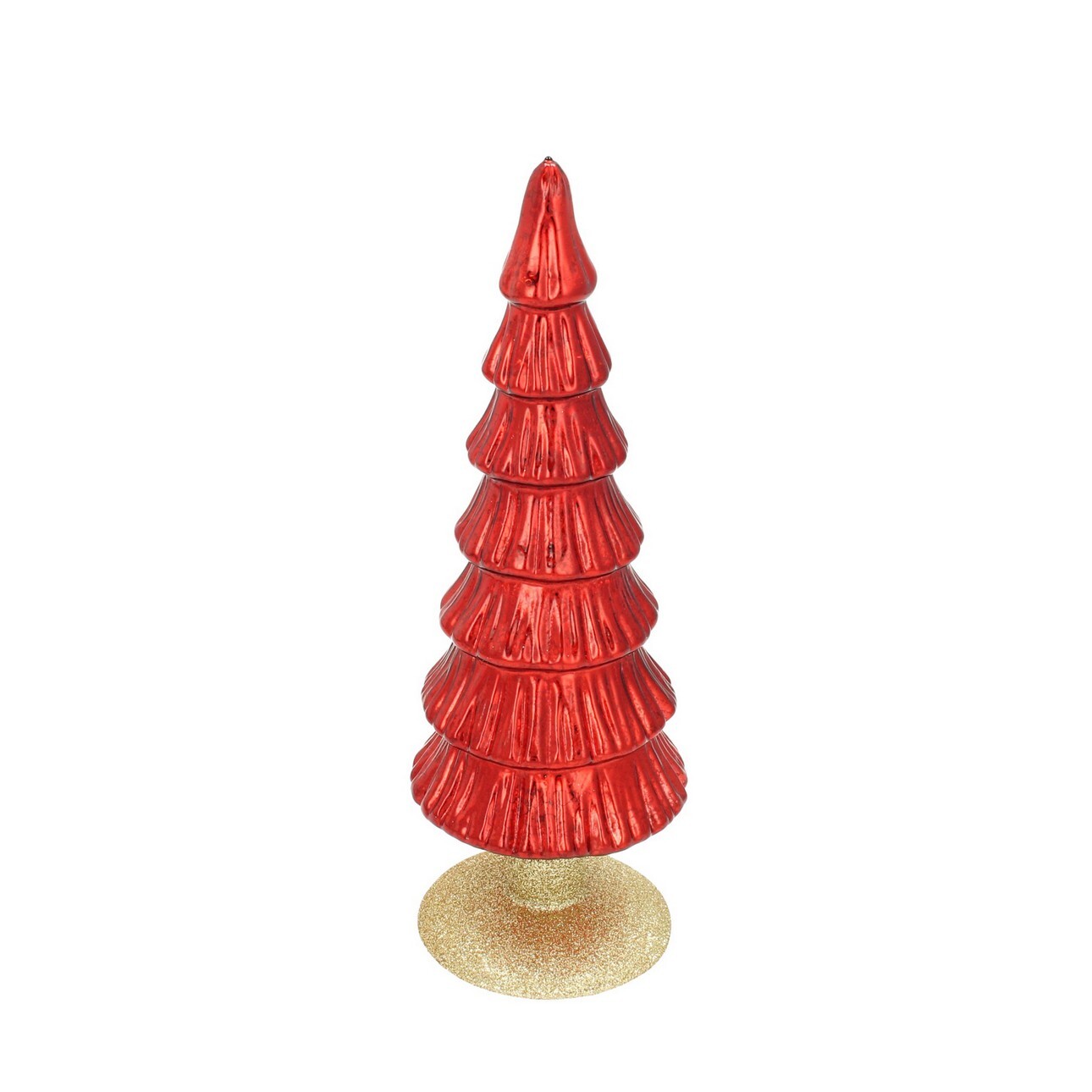 Dekorace Red Christmas Tree 36cm