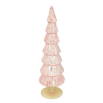 Decoratie Roze Kerstboom 36 cm 10 x 36 cm
