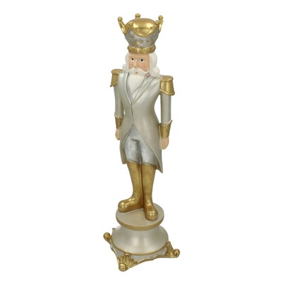 Figurka Dziadek do orzechów 42cm silver
